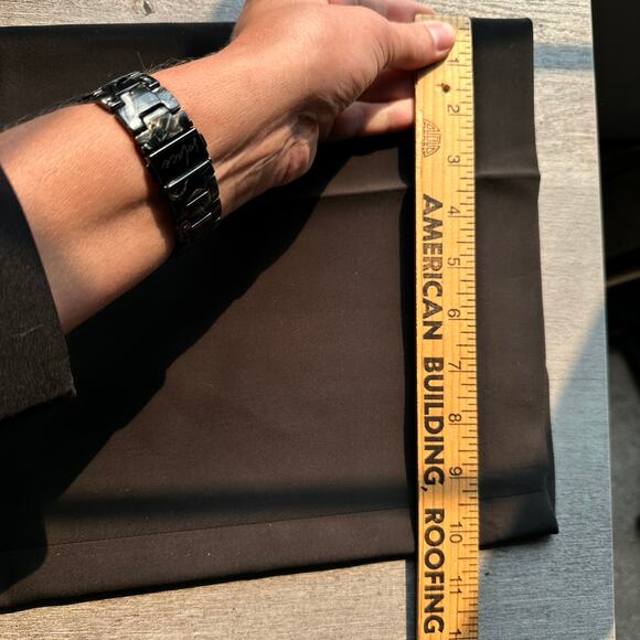 NWOT Quince Stretch Crepe Pleated Wide Leg Pants Black 14 - Picture 13 of 14